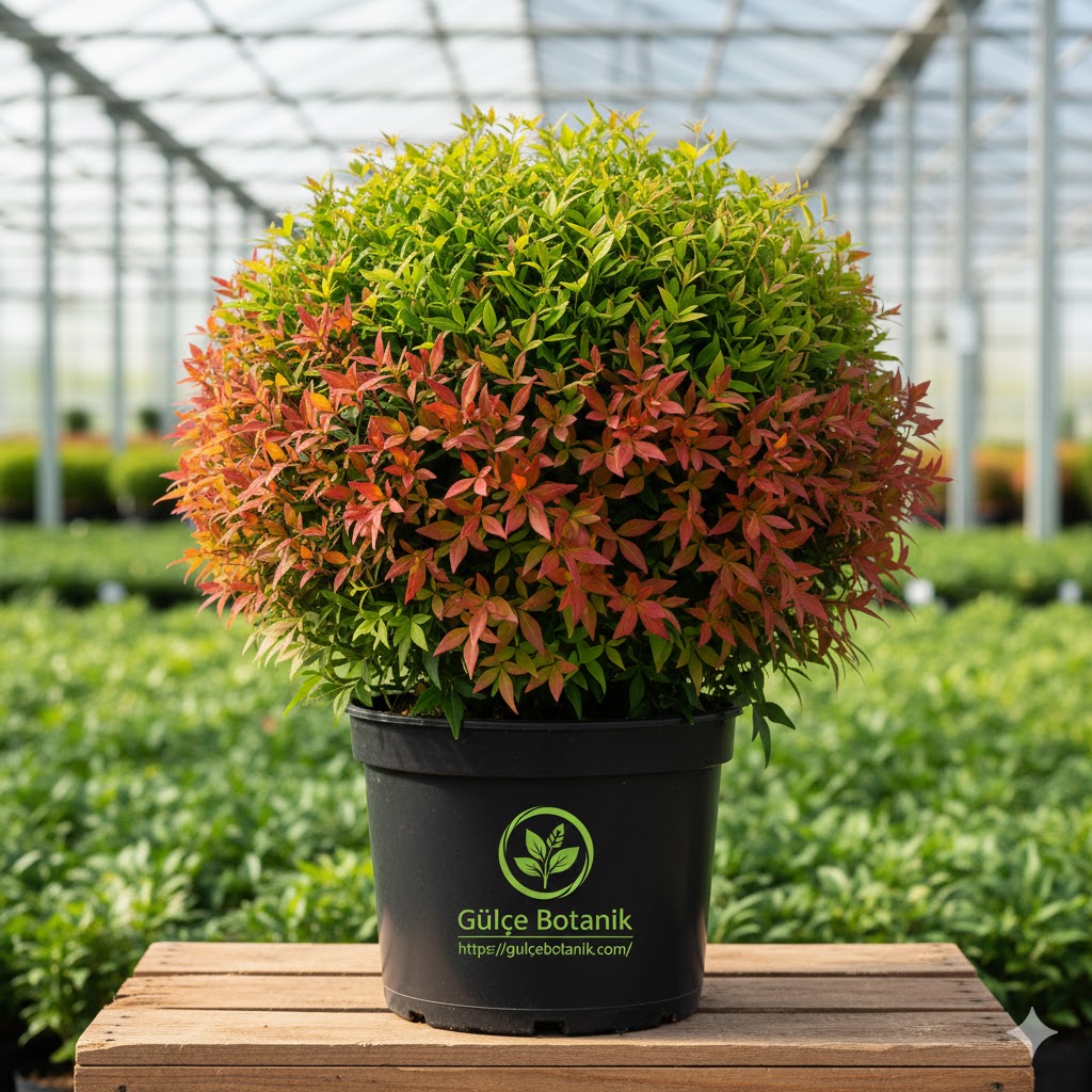 Boylu Top Cennet Bambusu, Boylu Nandina-Nandina domestica ball