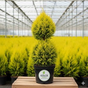 2 Top Limon Çamı-Servi Cupressus macrocarpa Goldcrest